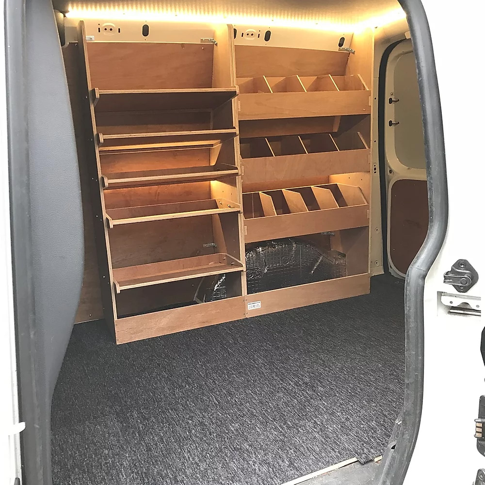 vw caddy shelving