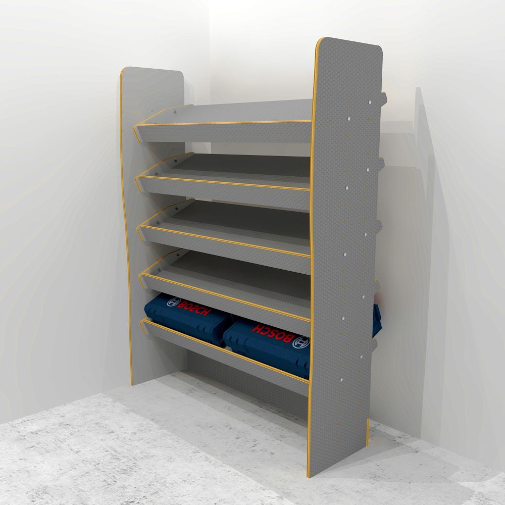 Drill box / Power tool box (1000mm) plywood storage rack