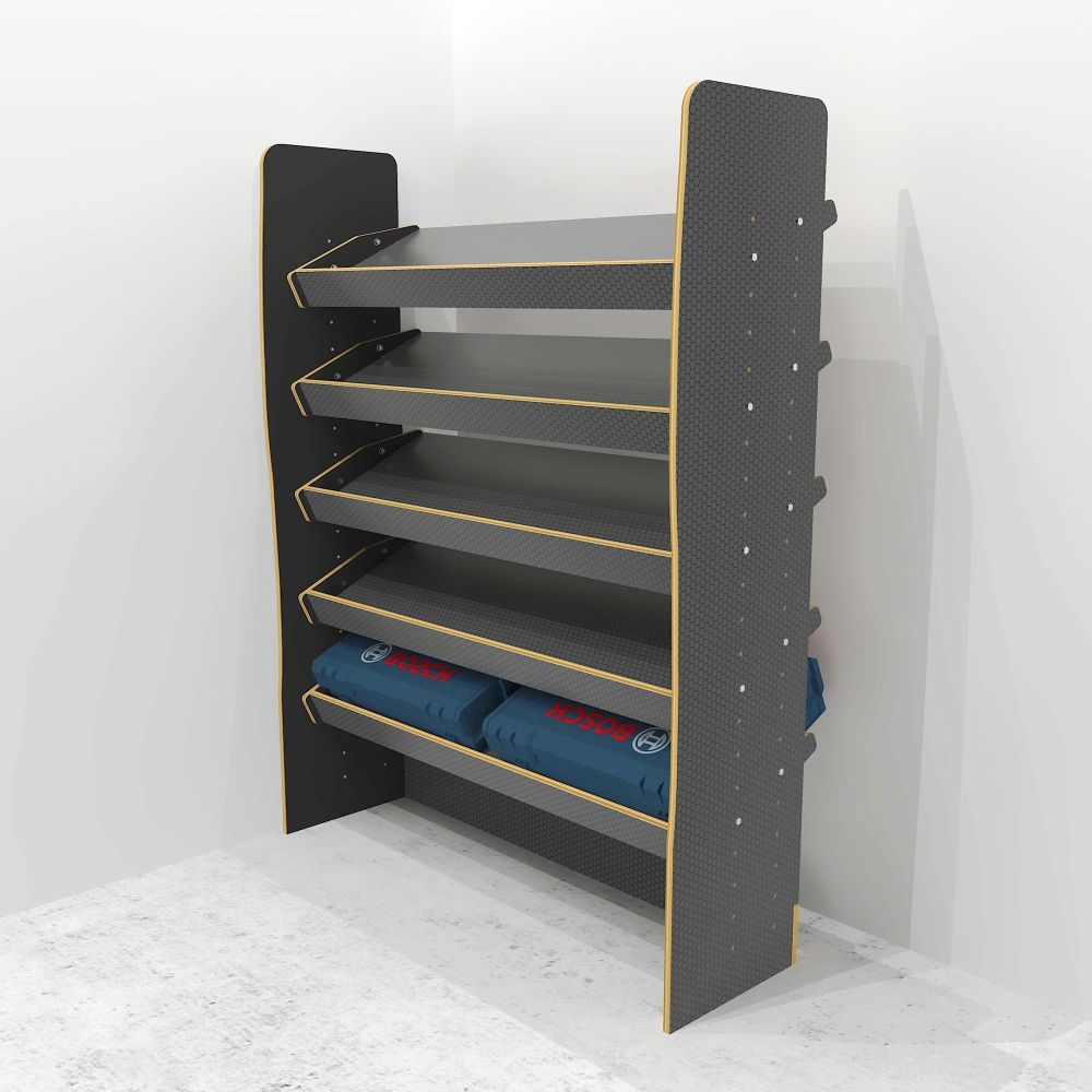 Drill box / Power tool box (1000mm) plywood storage rack