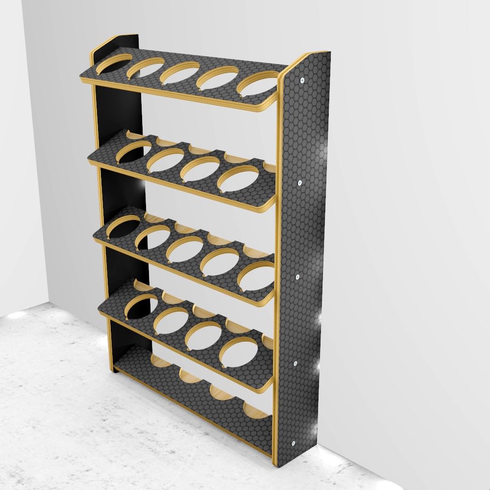 Aerosol Spray Can Holder and Lube Storage Rack