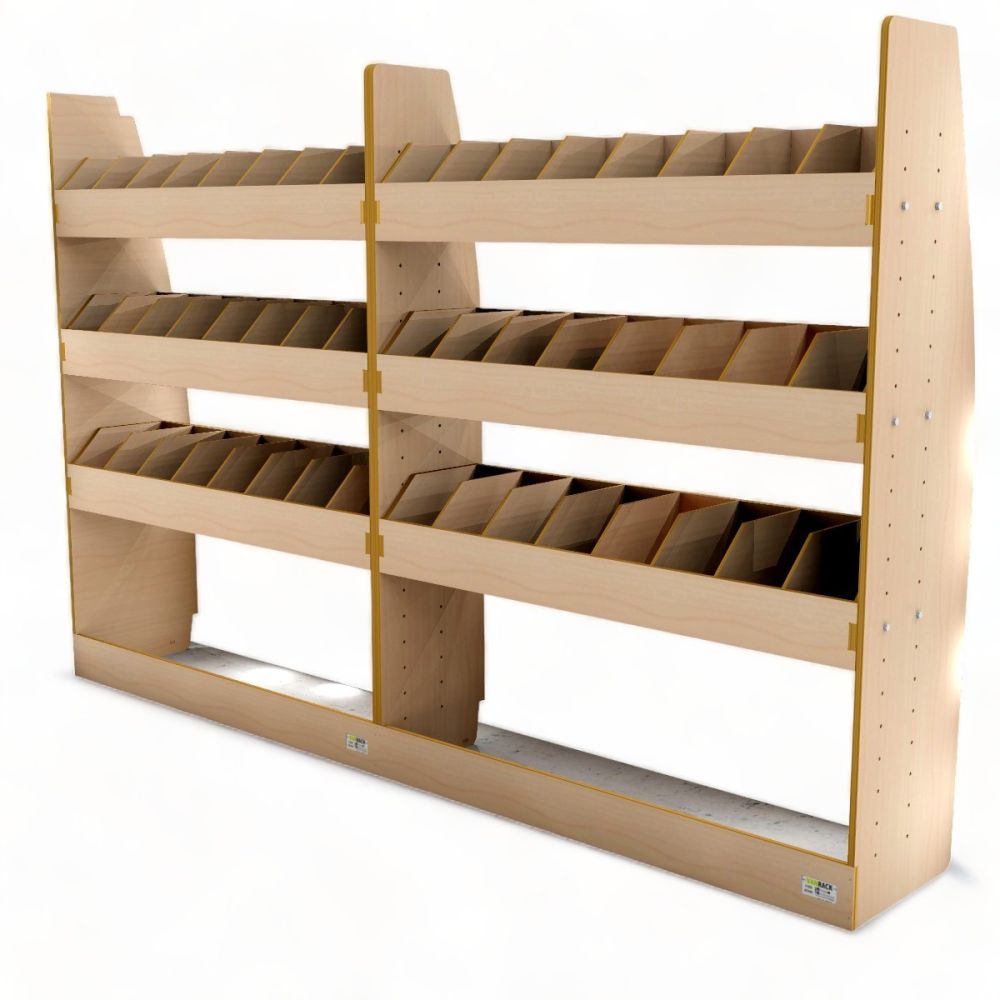 Transit Custom 23 On SWB Van Racking Full Driver side storage