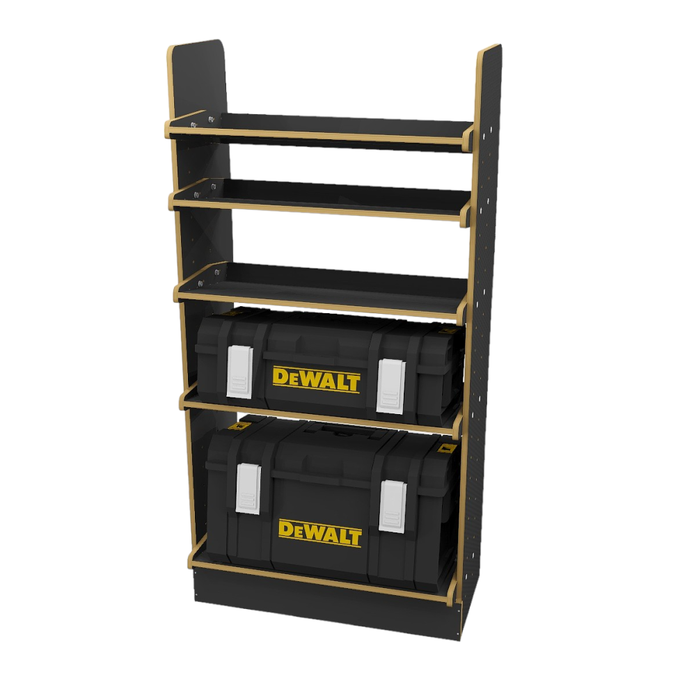 Drill box / Power tool box (650mm) storage rack